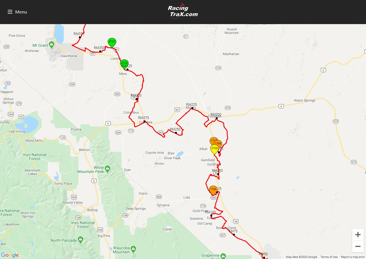 Jeepspeed - 630pm race update from Vegas to Reno.... Out front is the ...