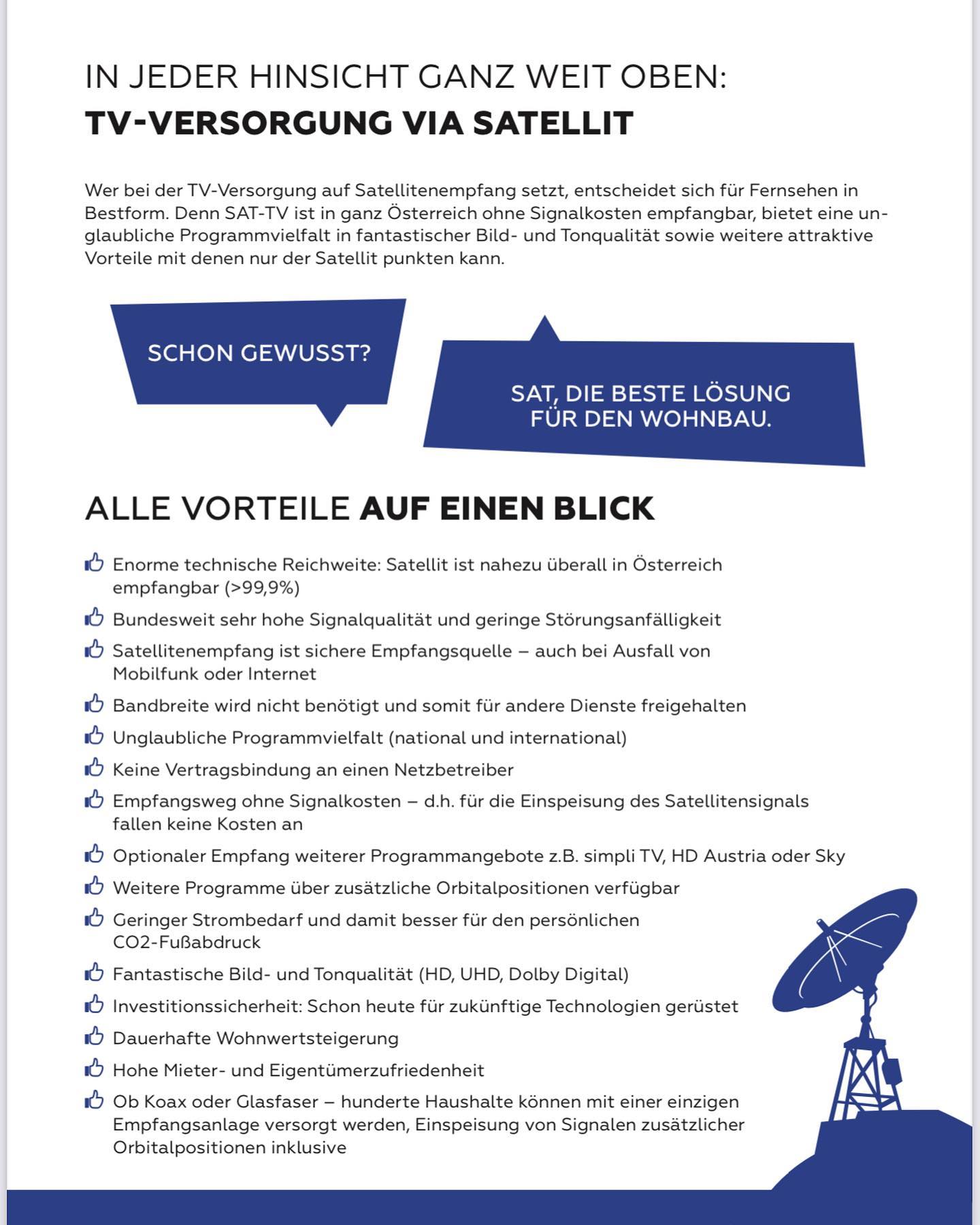 GHMedia GmbH - SAT-TV 📡 alle Vorteile auf einen Blick ... | Facebook