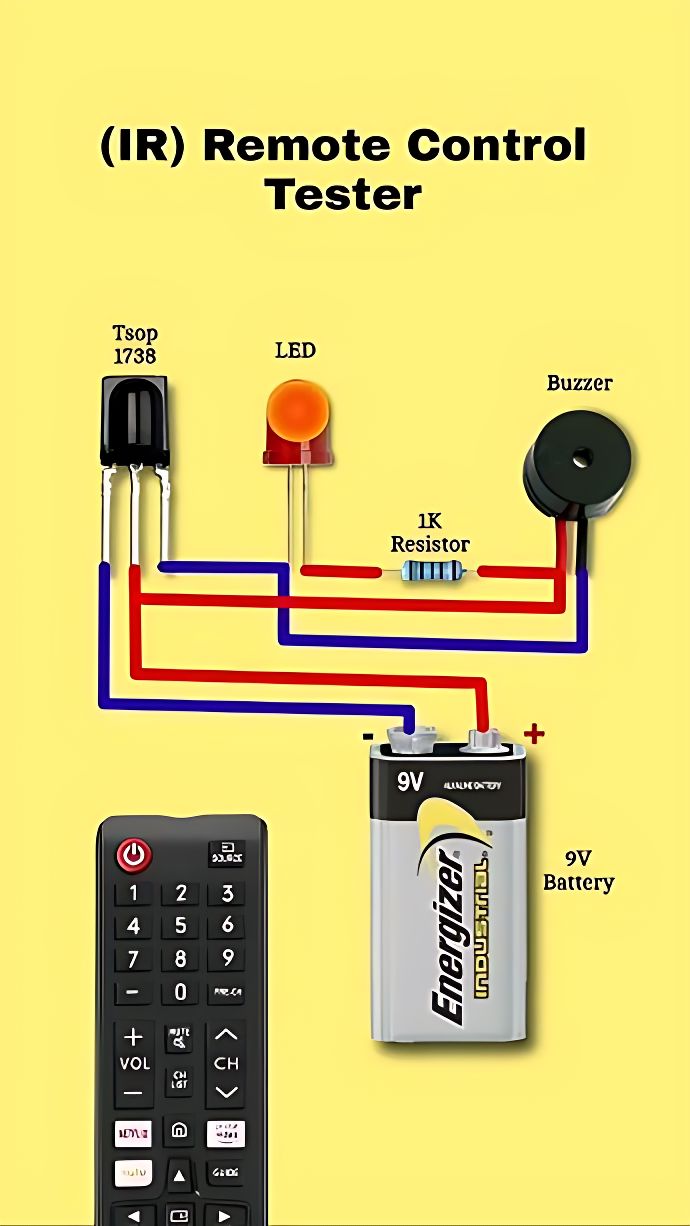 Electronic Project And Circuits | IR Remote Control Tester Circuit ...