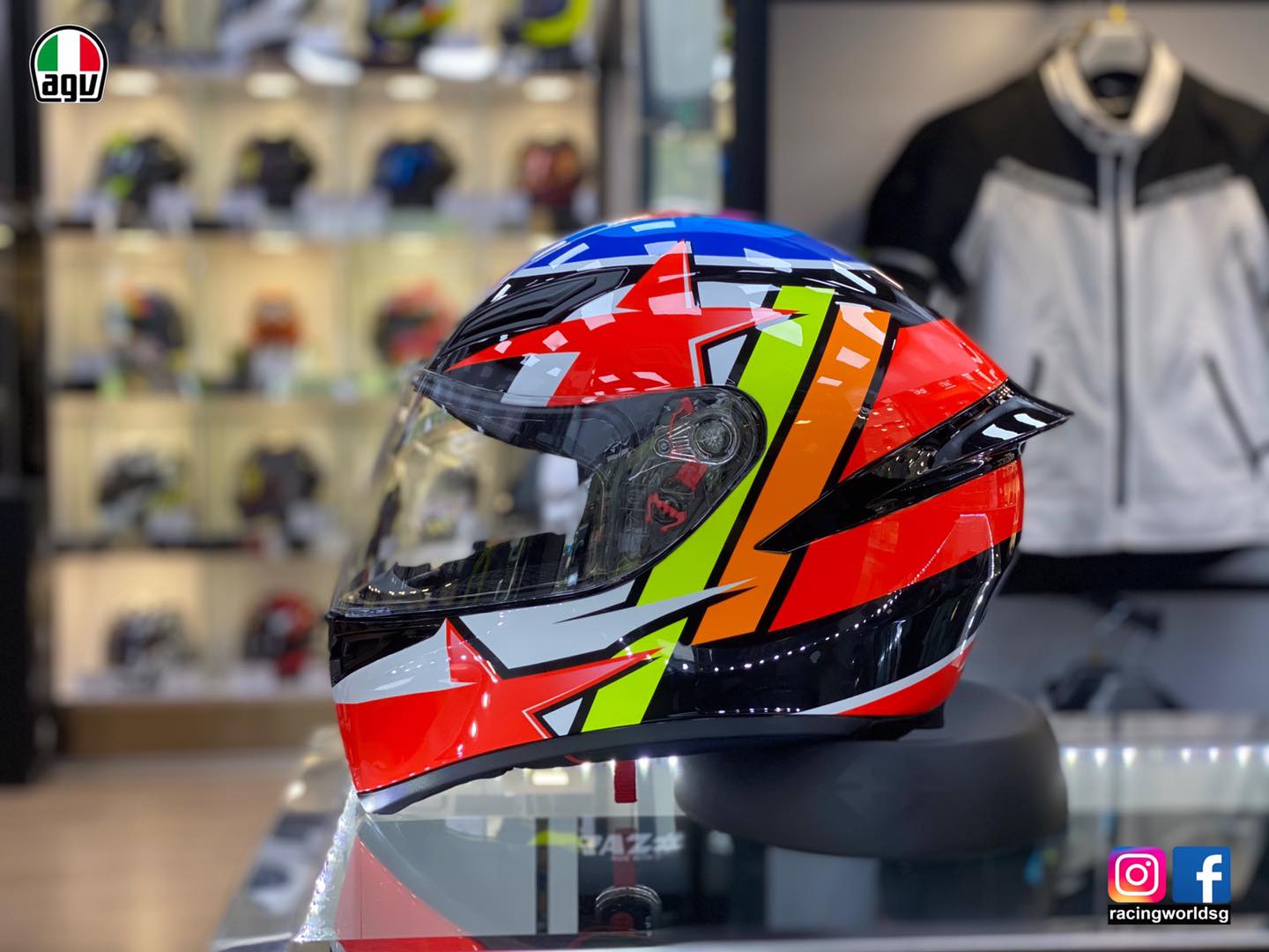 agv k1 replica rodrigo HELMET - ECE2205 Integral Motorcycle Helmet AGV K-1