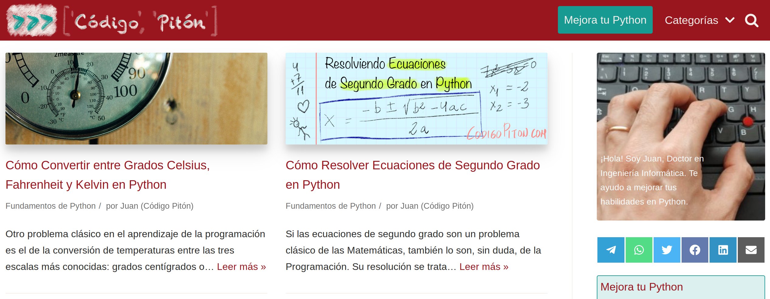 Código Pitón - Python en Español