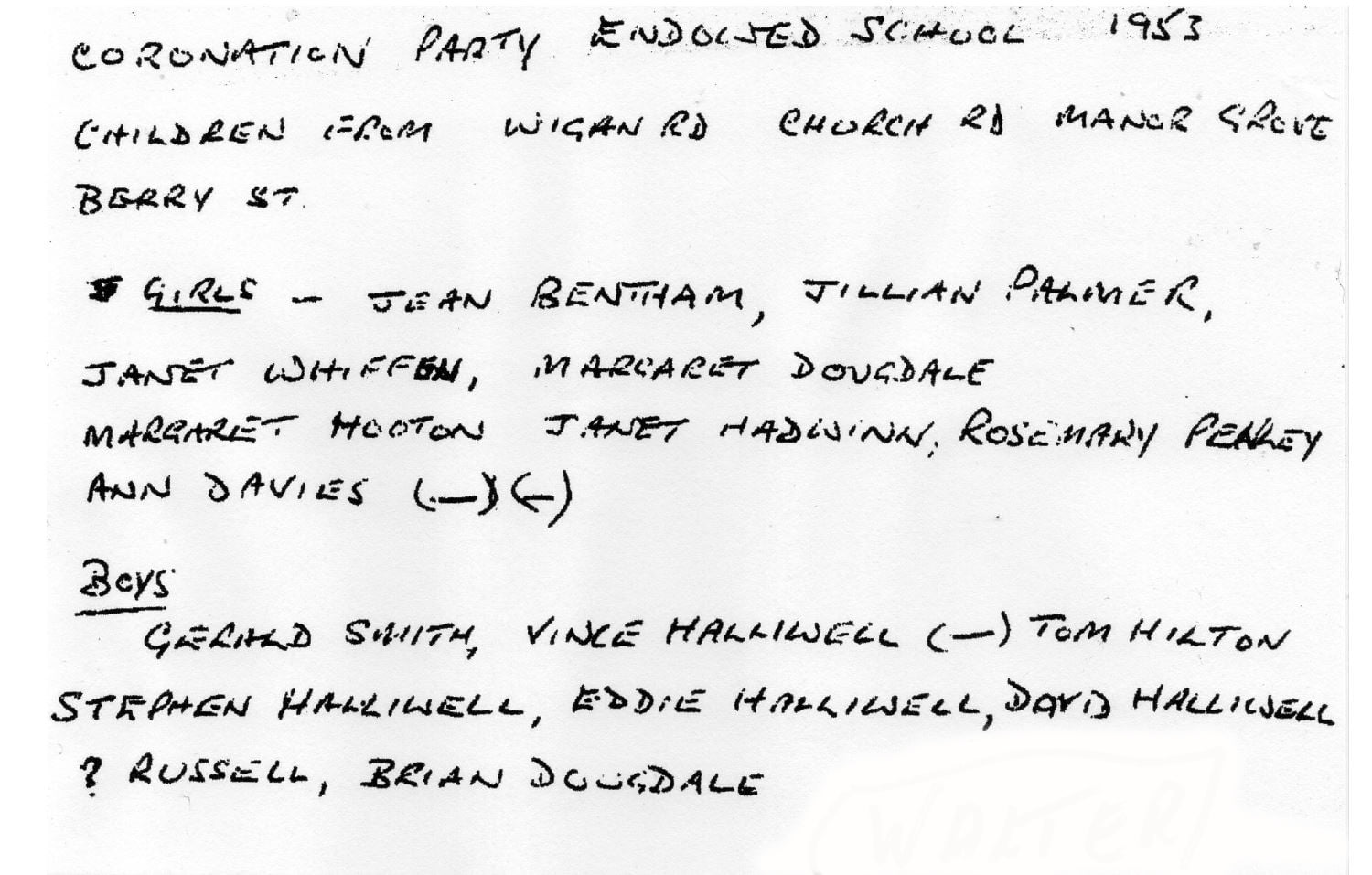 Coronation party, 1953... - Skelmersdale Heritage Society