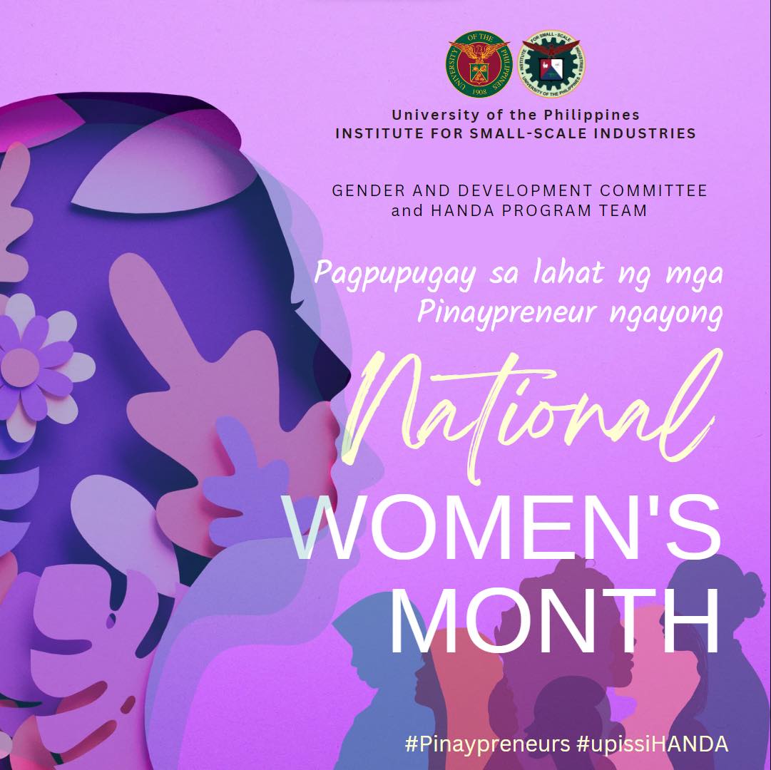The UP ISSI, through its HANDA Program Team and its Gender and ...