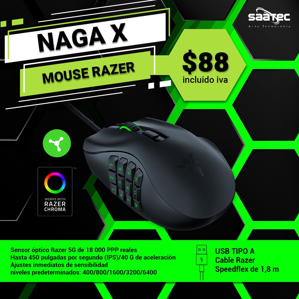 Saatec - NUEVO MOUSE #RAZER EN STOCK ! 👾🖱 Ya seas de clase tanque ...