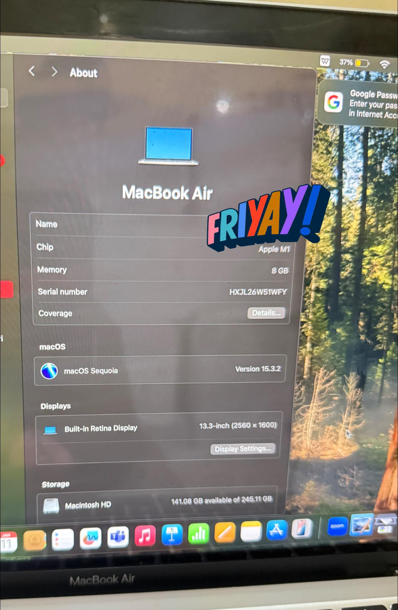 Macbook air m1 for sale in Lipa City