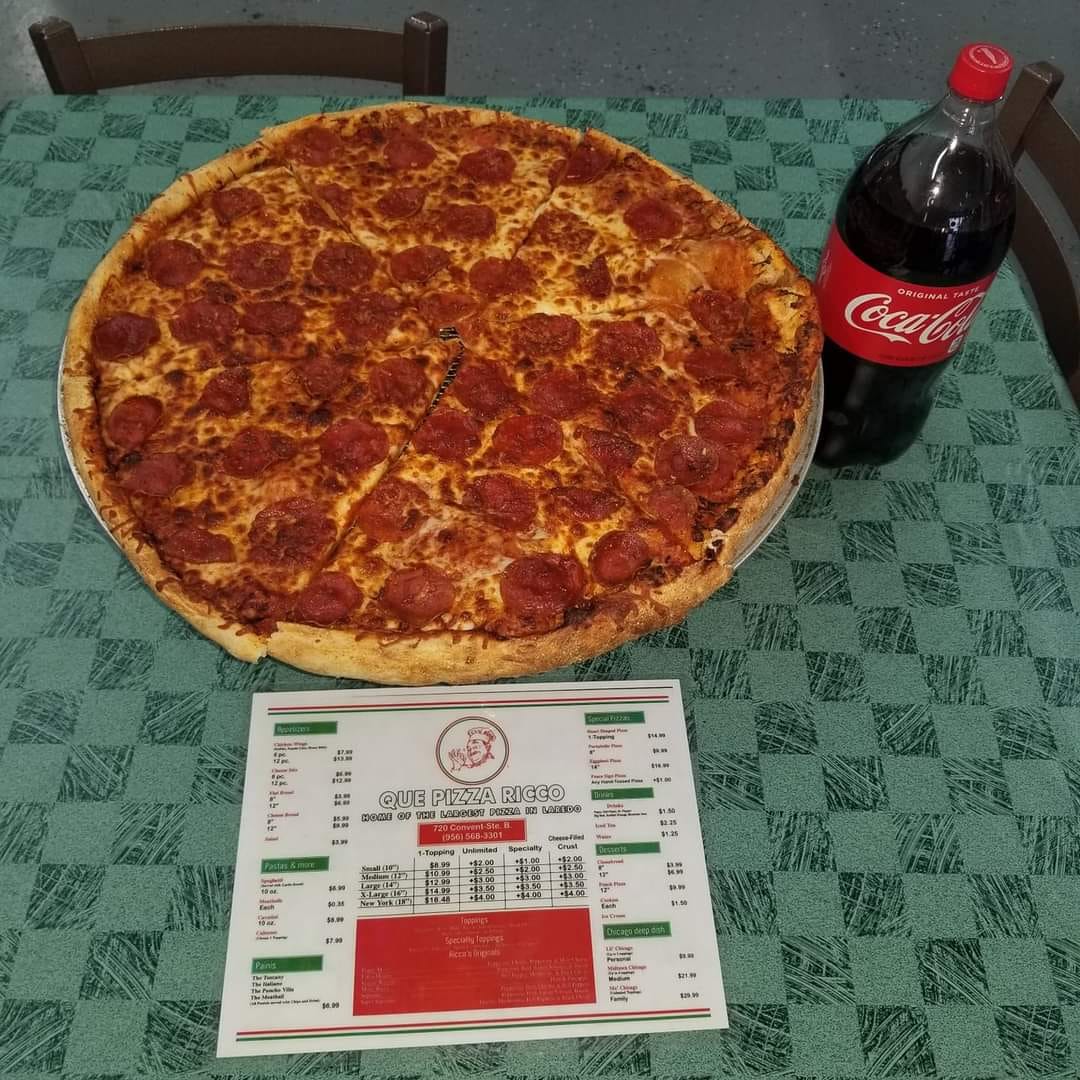 Que Pizza Ricco - Wow what a special, Xl Large thin and... | Facebook