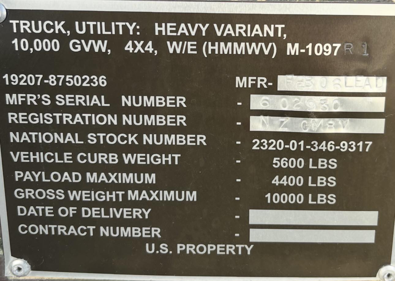 HMMWV REPAIR/MAINTENANCE | I got a 2006 m1097 from an auction and it’s ...