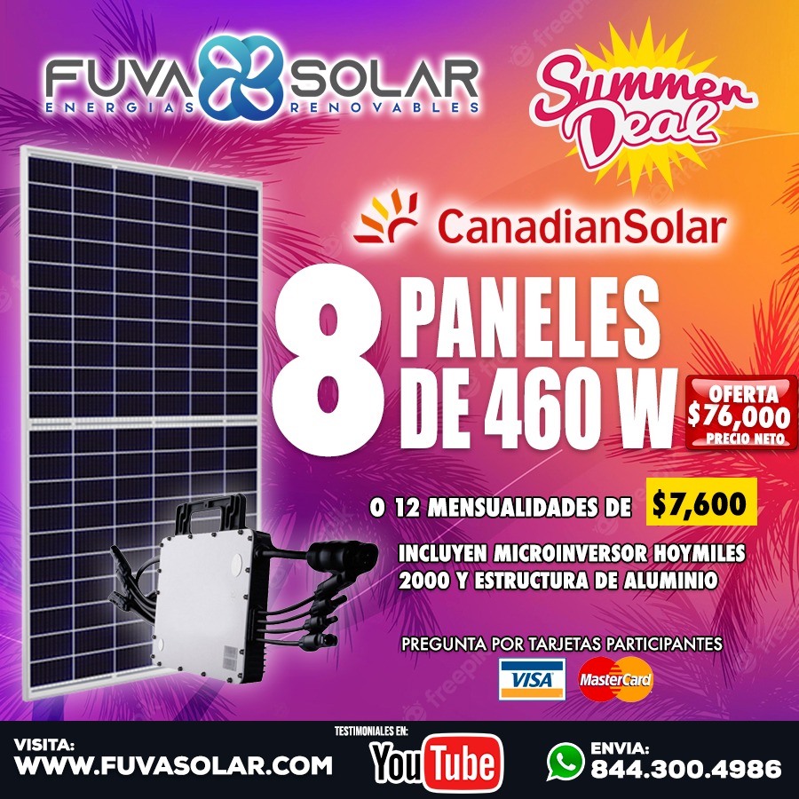 FUVA Solar - ¿Sabías que con 12 pagos mensuales de $7600...