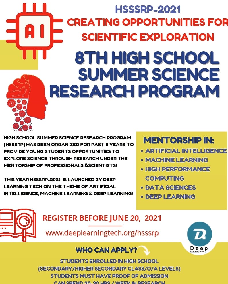 High School Summer Science Research Program