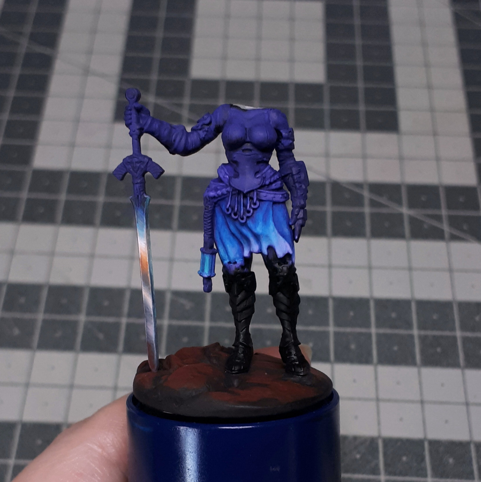Allison, The Twilight Knight from Kingdom Death: Monster, WIP. For 