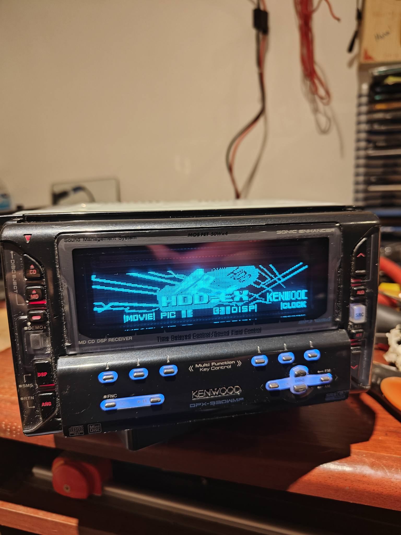 Kenwood DPX-930WMP double DIN CD MD stereo for sale