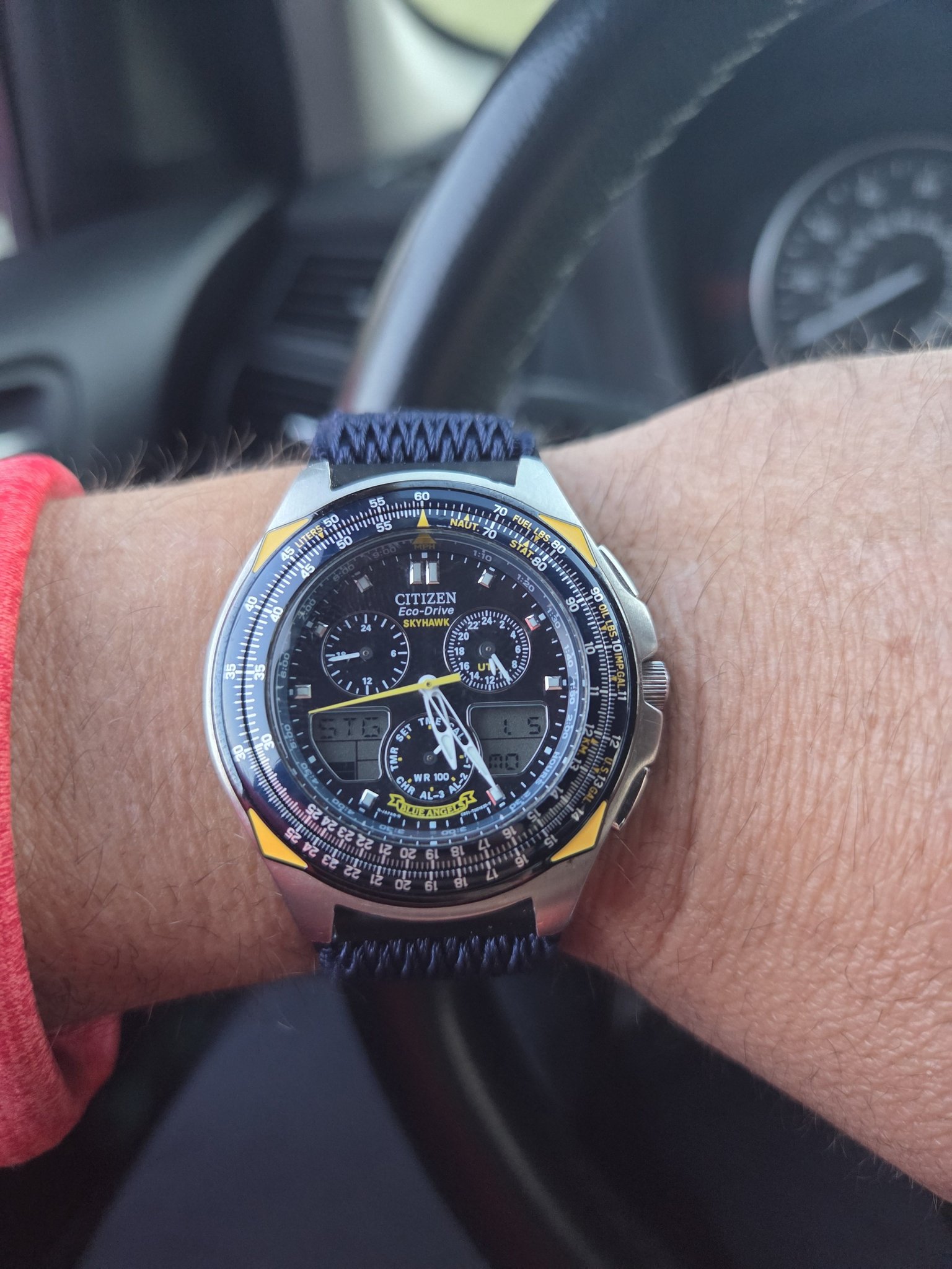 Skyhawk Citizen Eco Drive Wr 200 Armband Citizen Skyhawk Wr200 