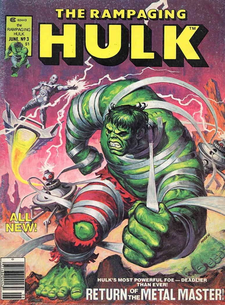 Rampaging Hulk Magazine debuted in 1977.