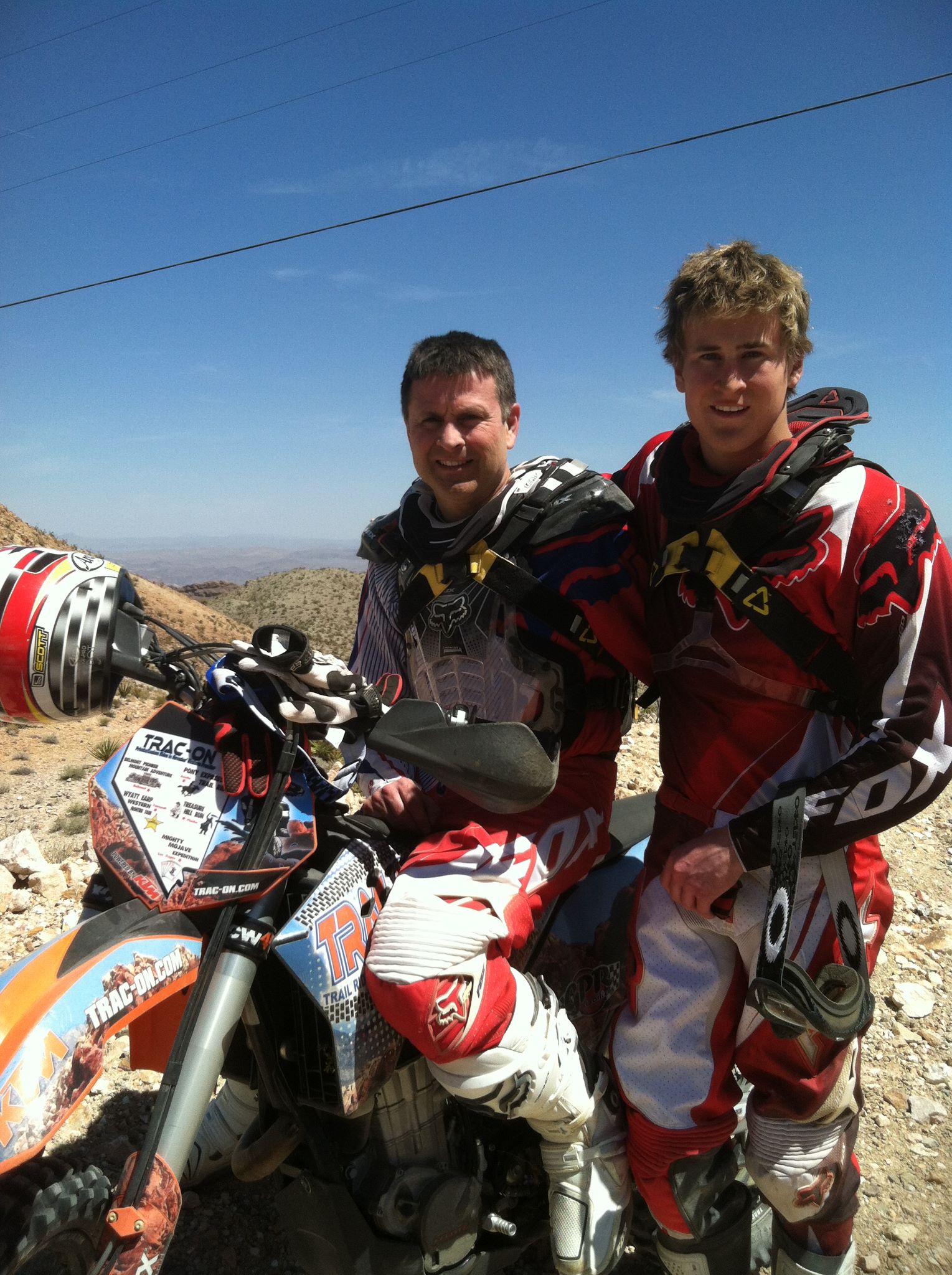 Trac-On - We had a great ride yesterday with another Father/Son duo who ...