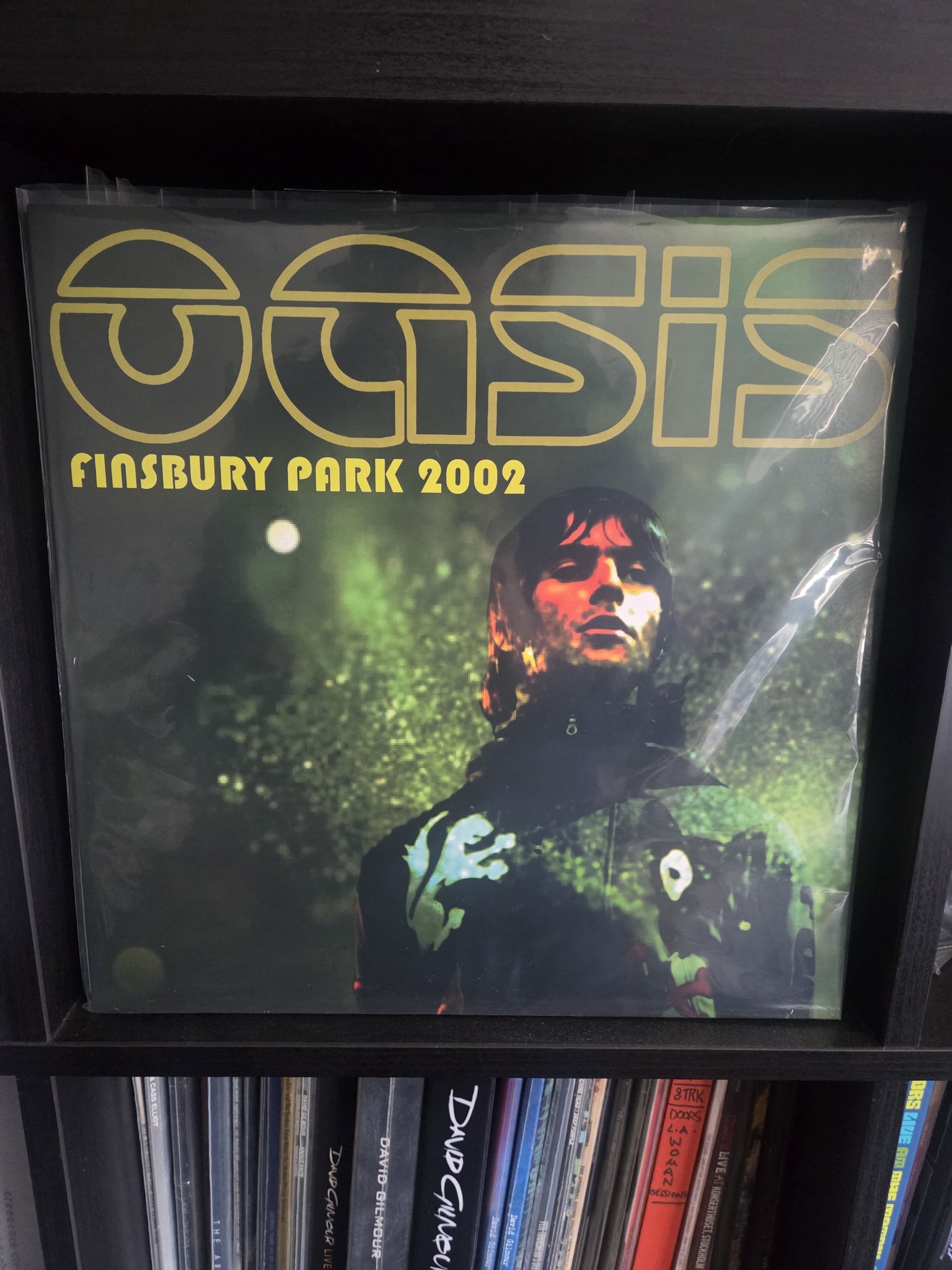 Oasis Finsbury Park 2002 Plus poster 2xLPs Limited edition Green