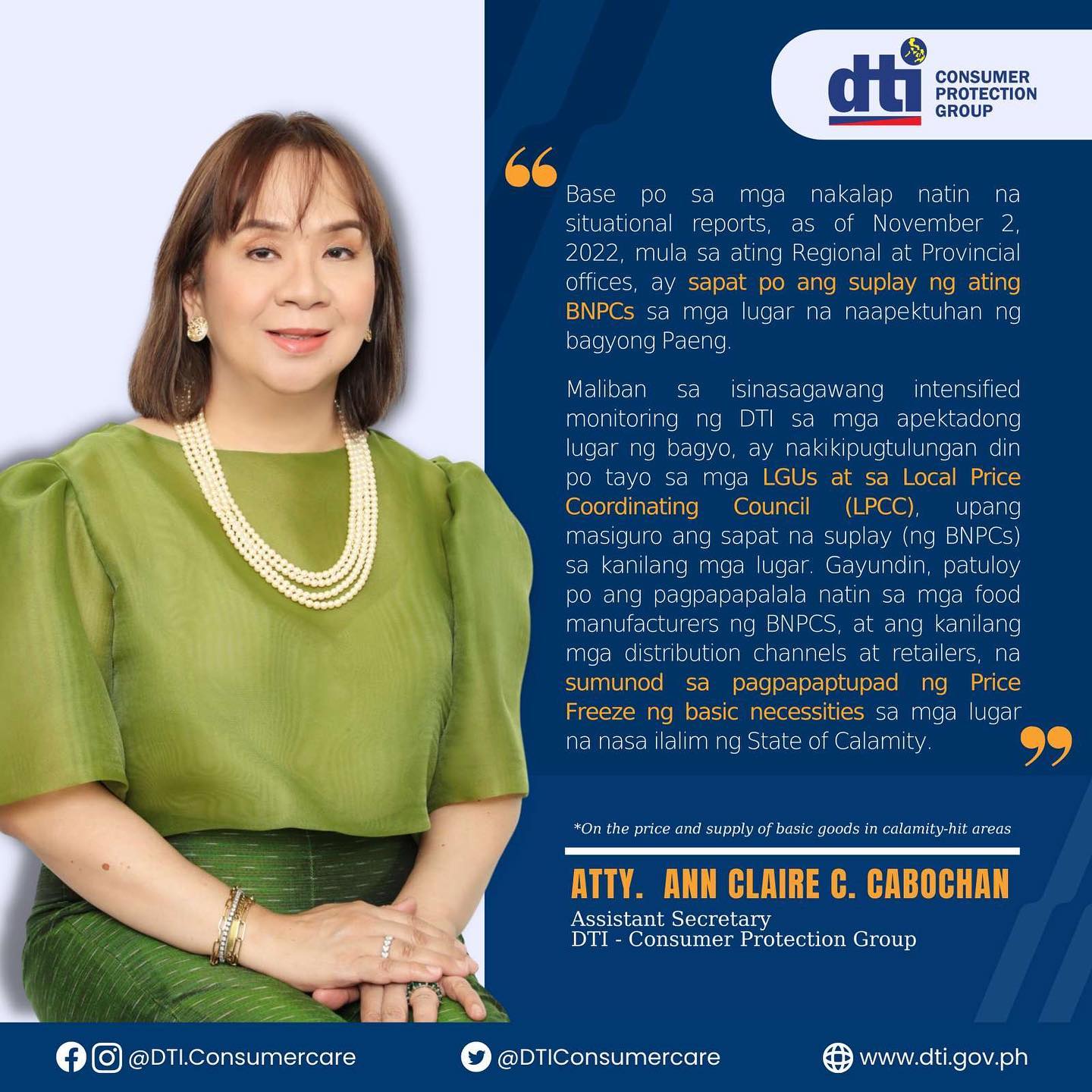 DTI Philippines - JUST IN | In a recent interview with PTV... | Facebook