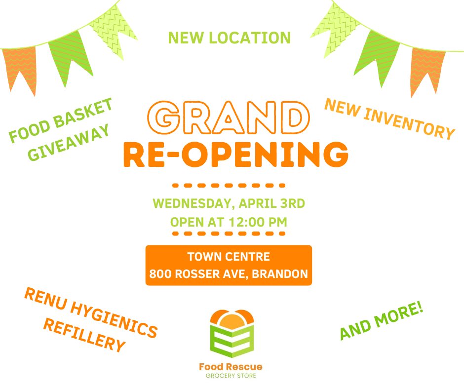 #grandreopening... - Brandon's Food Rescue Grocery Store