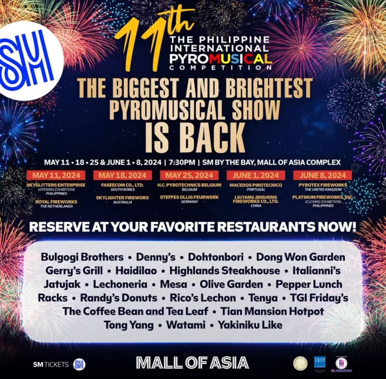 SM - ARE YOU READY FOR THE BIGGEST AND BRIGHTEST PYROMUSICAL SHOW? 🤩 ...