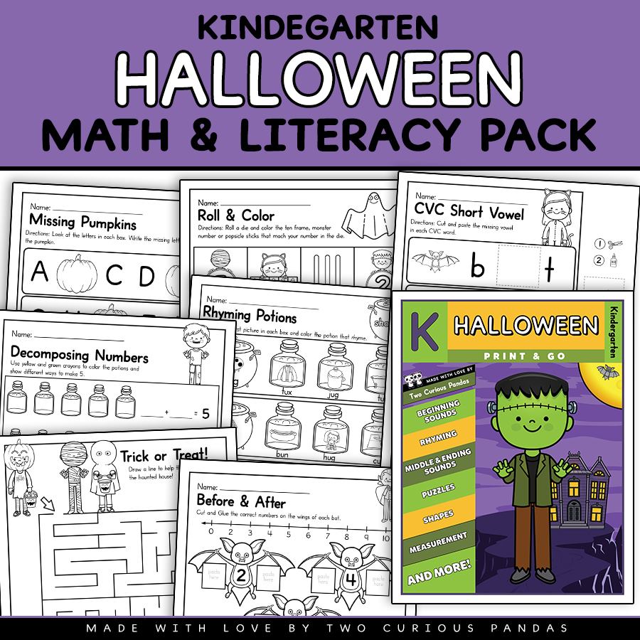 Halloween No Prep Packet for... - Two Curious Pandas | Facebook