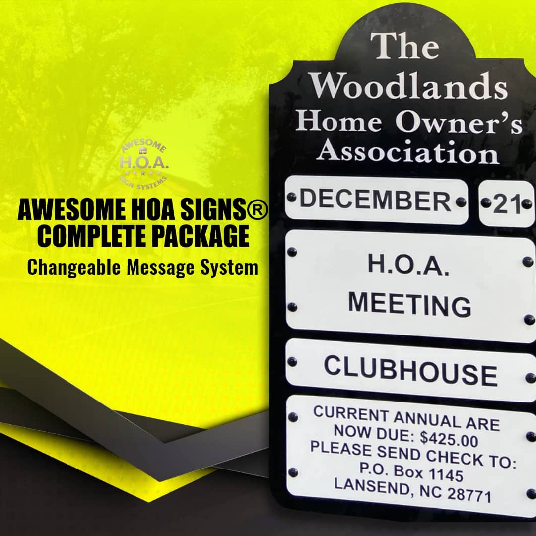Awesome HOA Signs | Naples FL
