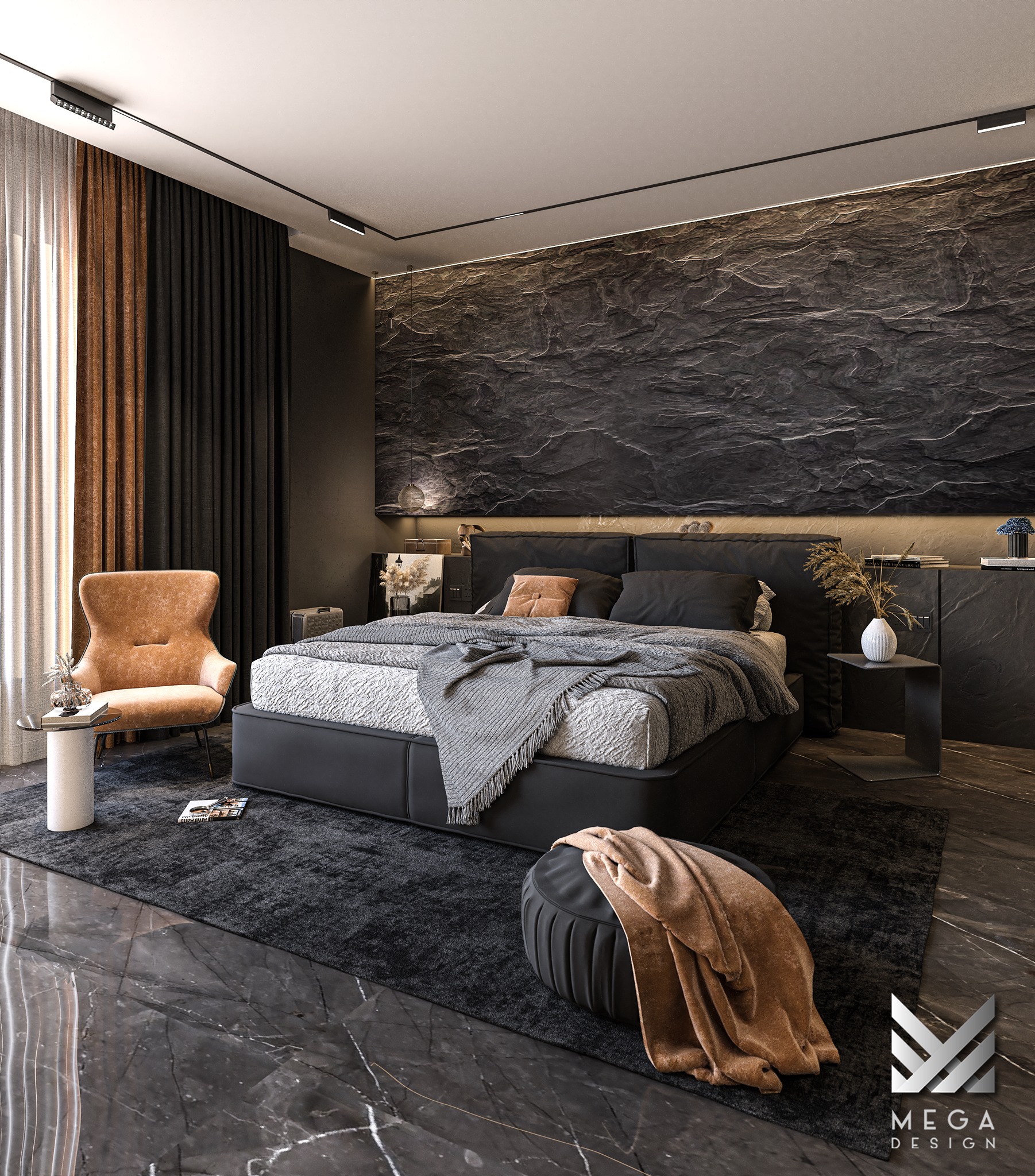 Mega Design - interior design : bedroom location : erbil...