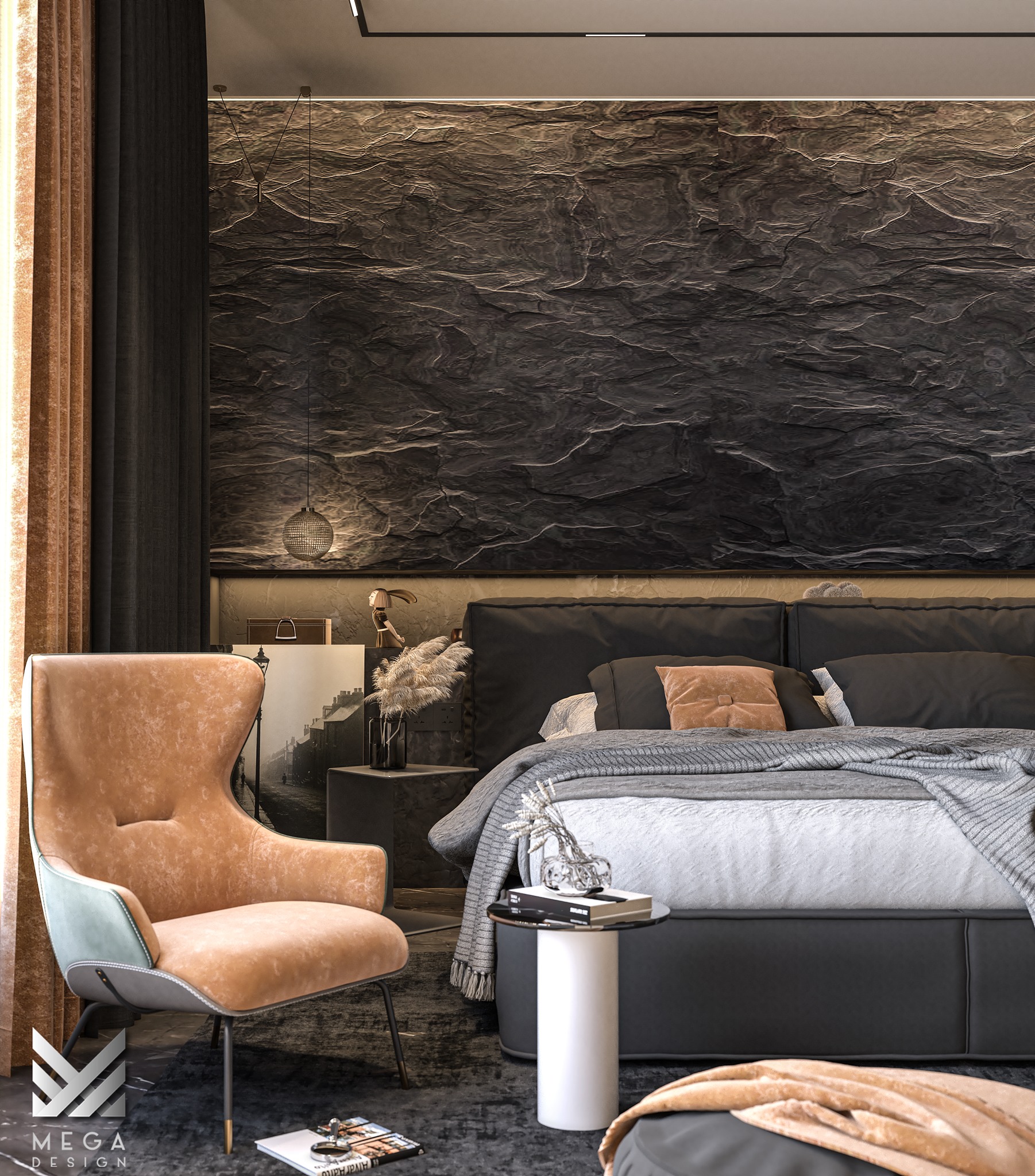 Mega Design - interior design : bedroom location : erbil...