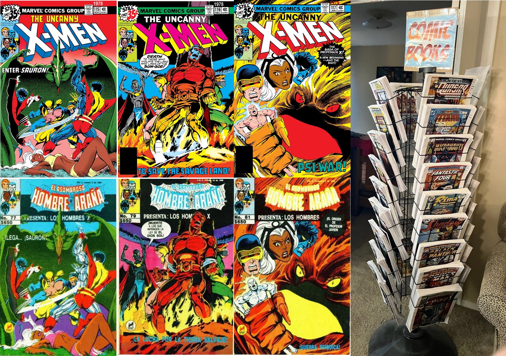 Classic Comic - X-Men #115 (1978) - Sauron , Ka-zar and Zabu