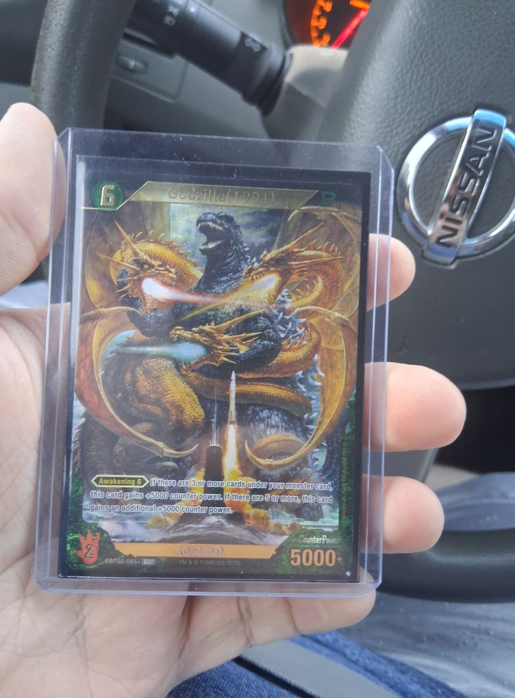 Rare SSP Godzilla card pull from booster box