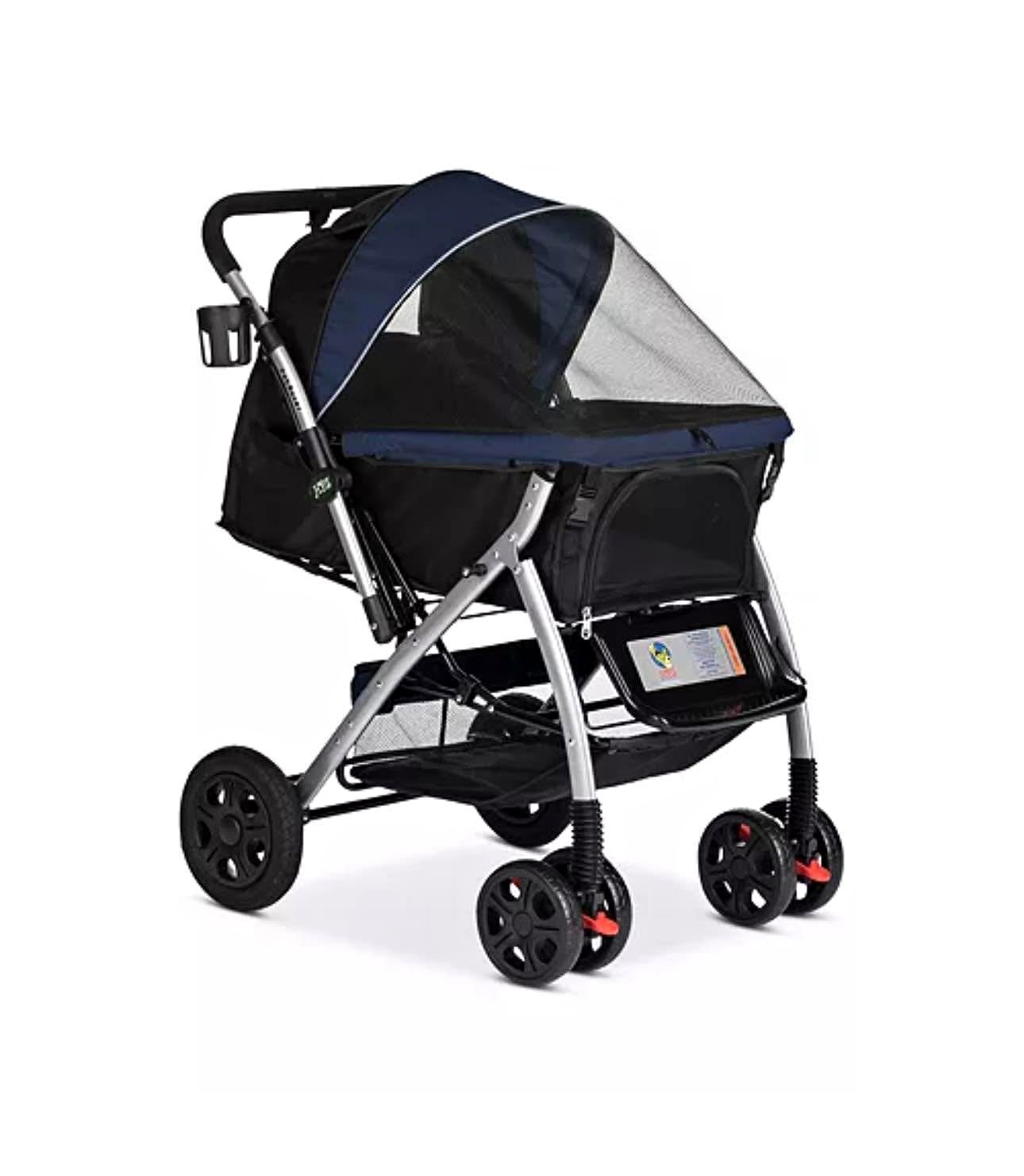 how to collapse dog stroller for Medium/Large Dogs One-Click Folding 4 Wheel Pet Foldable Dog Stroller for 2 Dogs Jogger with Storage Pocket Suitable for Pets Up 110LBS : Pet Supplies men-accessories-backpack Size:LARGE/XLARGE Bee Bugaboo Cocoon Donkey