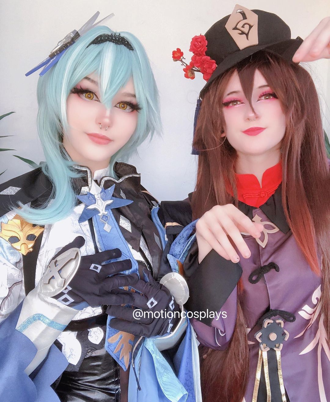 Cosplay Sky Eula & HuTao Genshin Impact...