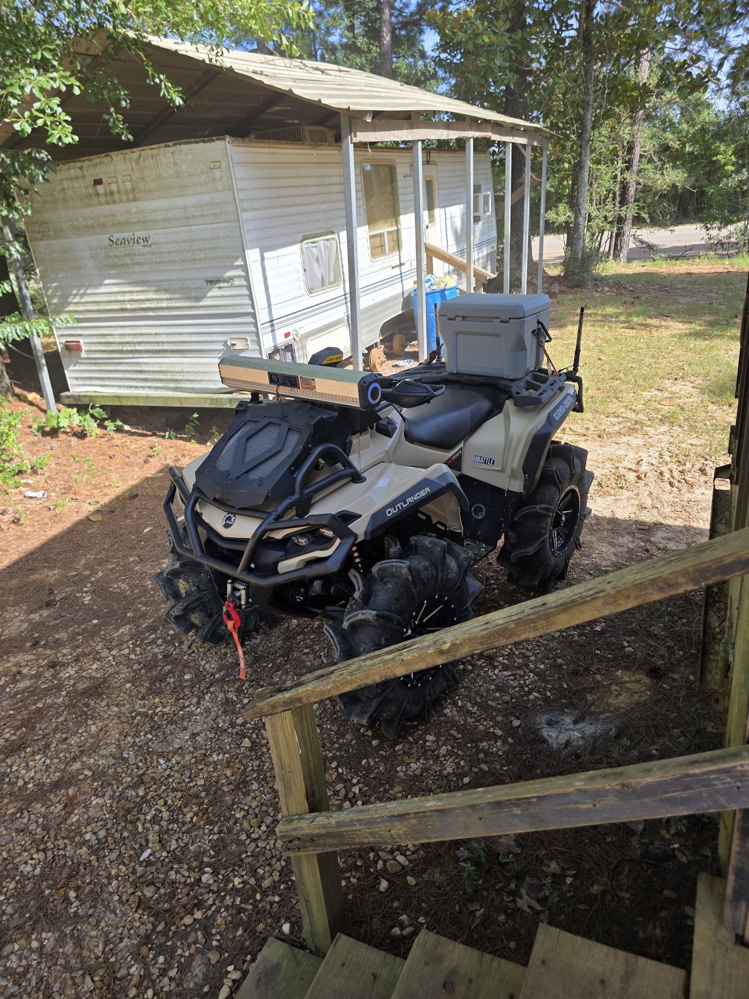 What's the experience with 34.5 TerraChe AZTex on an Outlander?
