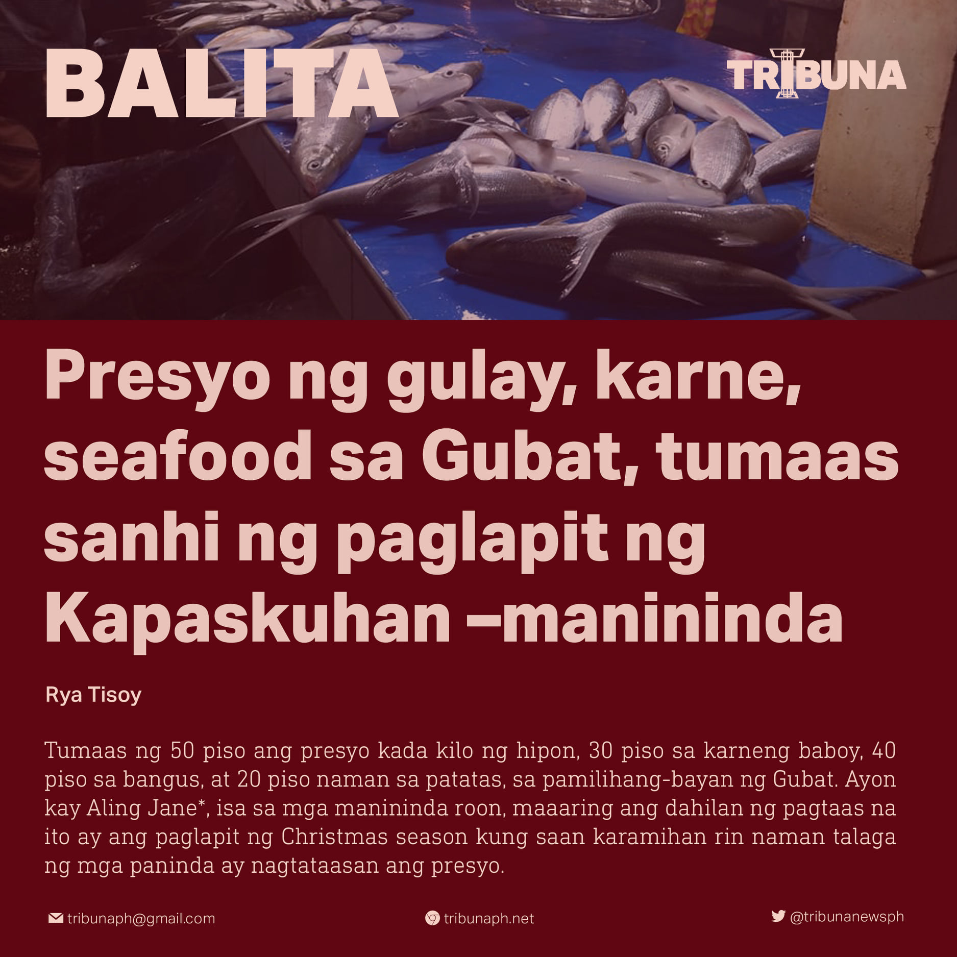 Tribuna - Base sa inilabas na datos ng Philippine Statistics Authority ...