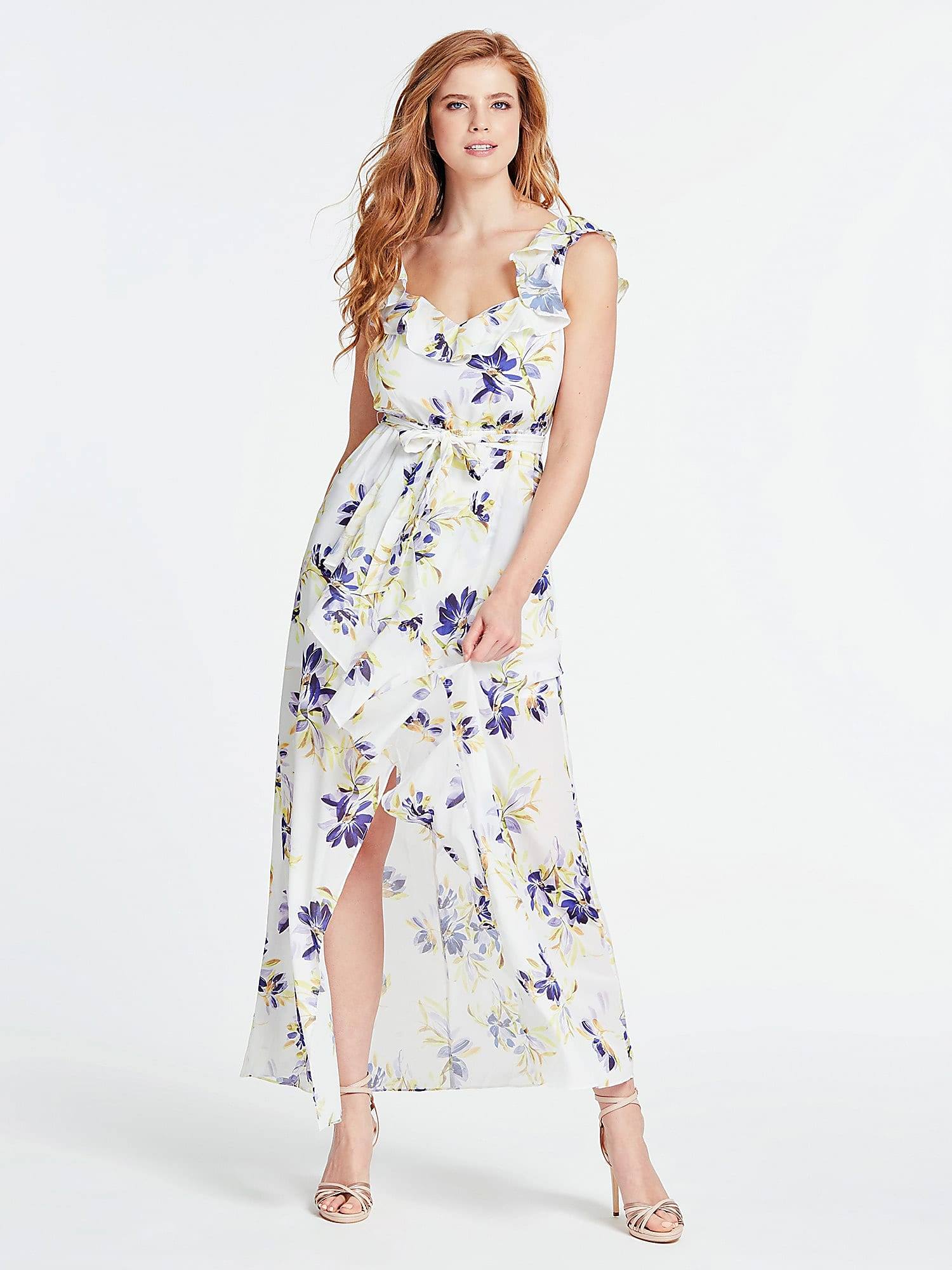 Robe Longue Moulante Rose Tendre À Détail Noué Drapé | Robes | PLT FR