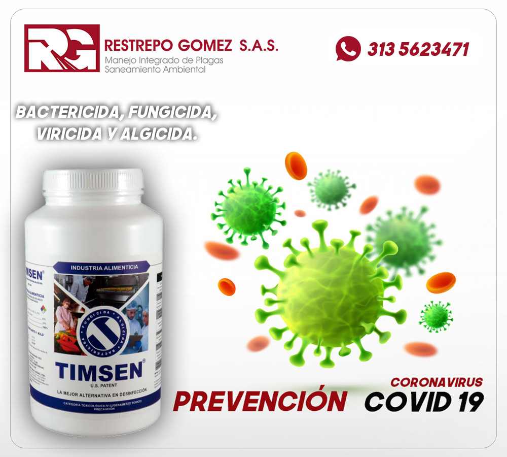 Desinfectante TIMSEN. Amplio espectro... - Restrepo Gomez SAS | Facebook