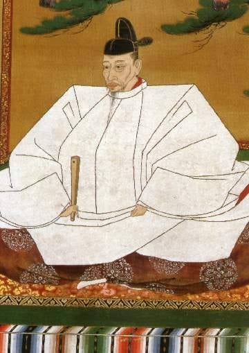 A cropped 1598 image of Toyotomi Hideyoshi (豊臣 秀吉, 17 March