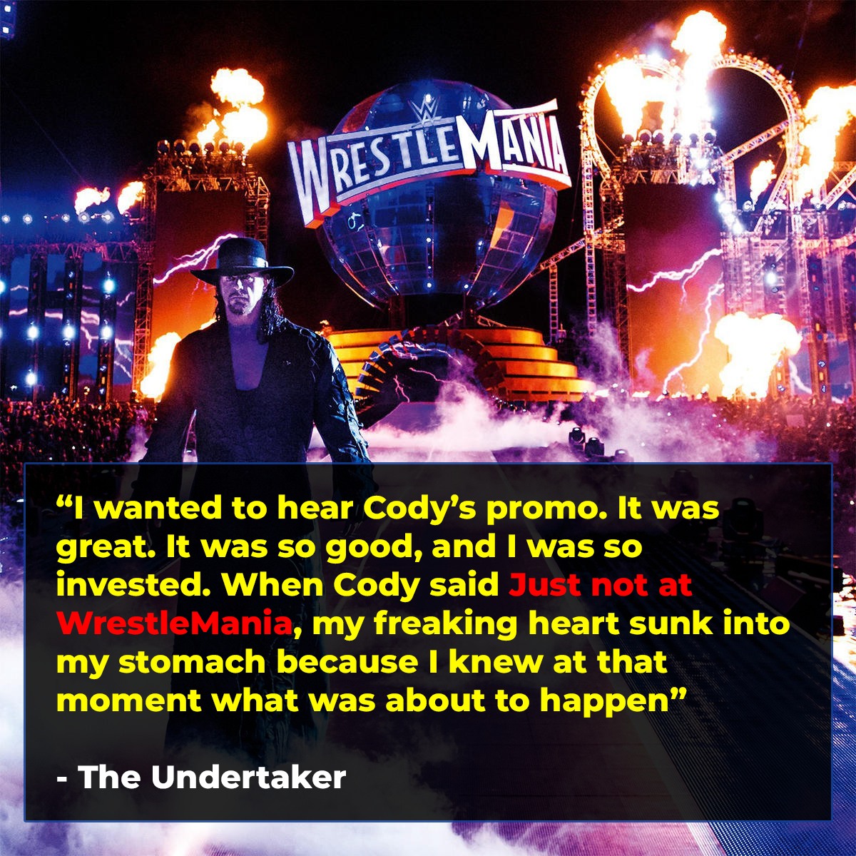 RKO - The Undertaker was disappointed when Cody Rhodes said he wouldn't ...