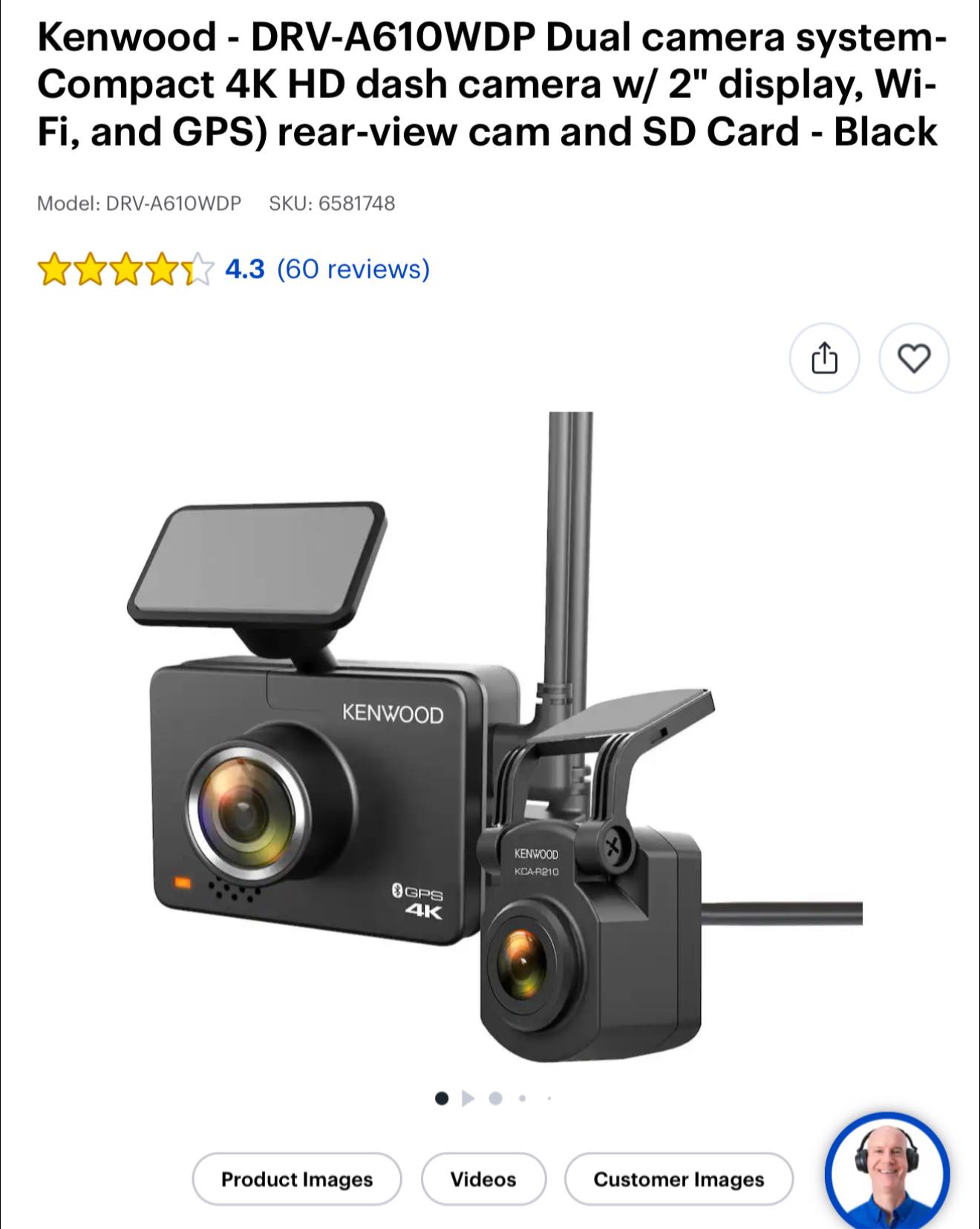 Kenwood DRV-N520 Dash Cam installation and mounting advice?