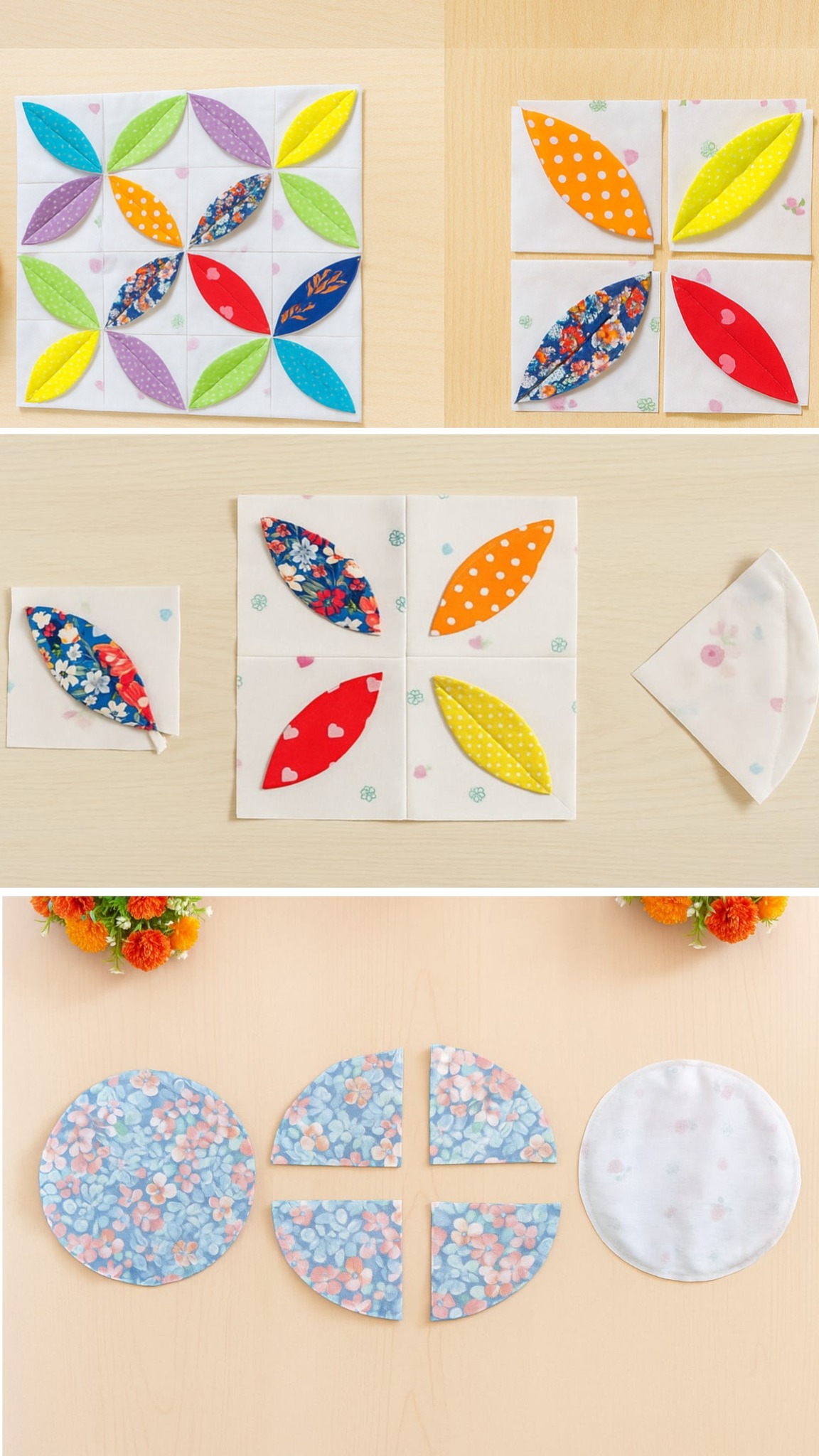 Indah - Flower Quilt Pattern | Facebook