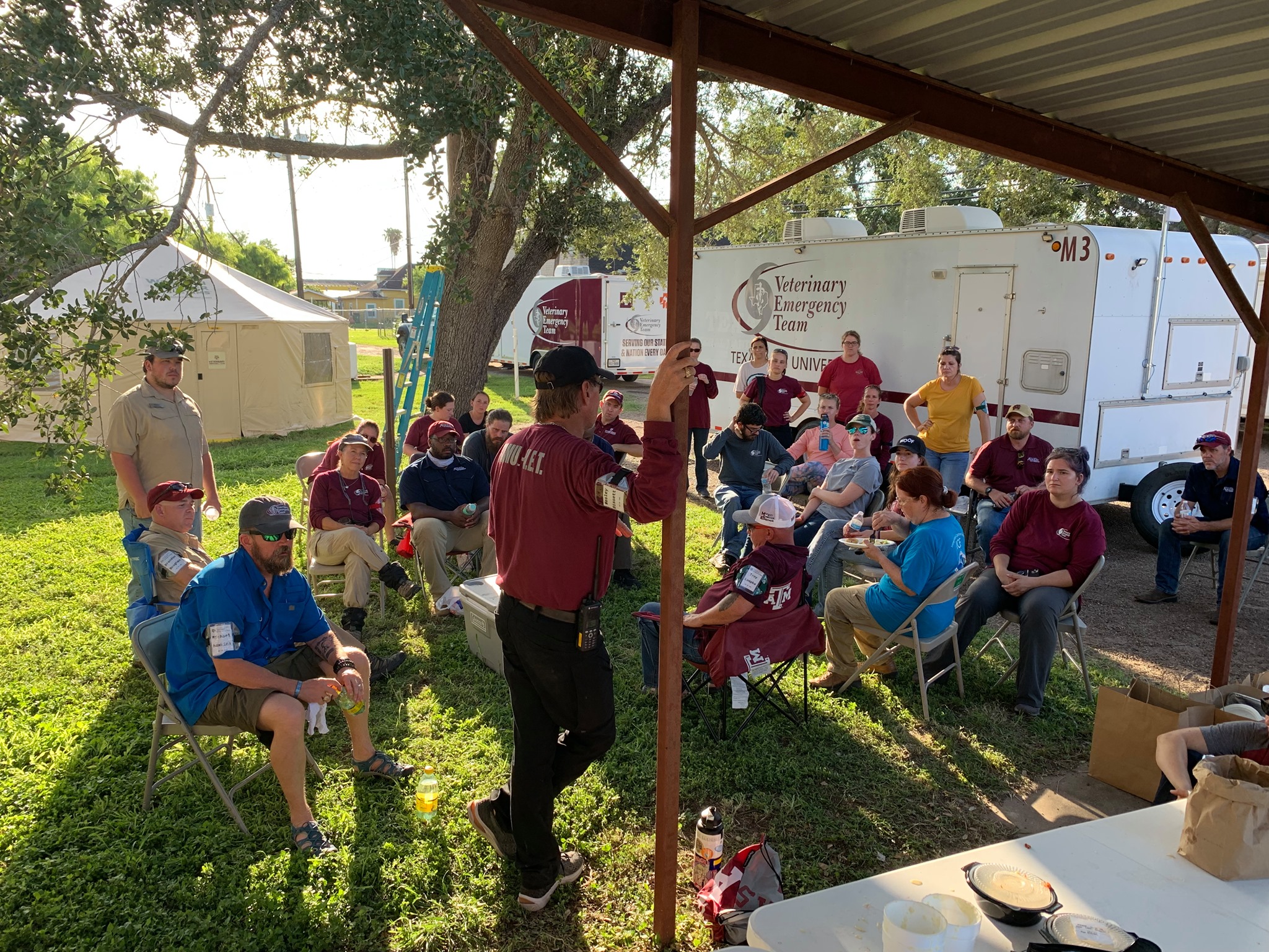The VET is set up... - Texas A&M Veterinary Emergency Team | Facebook