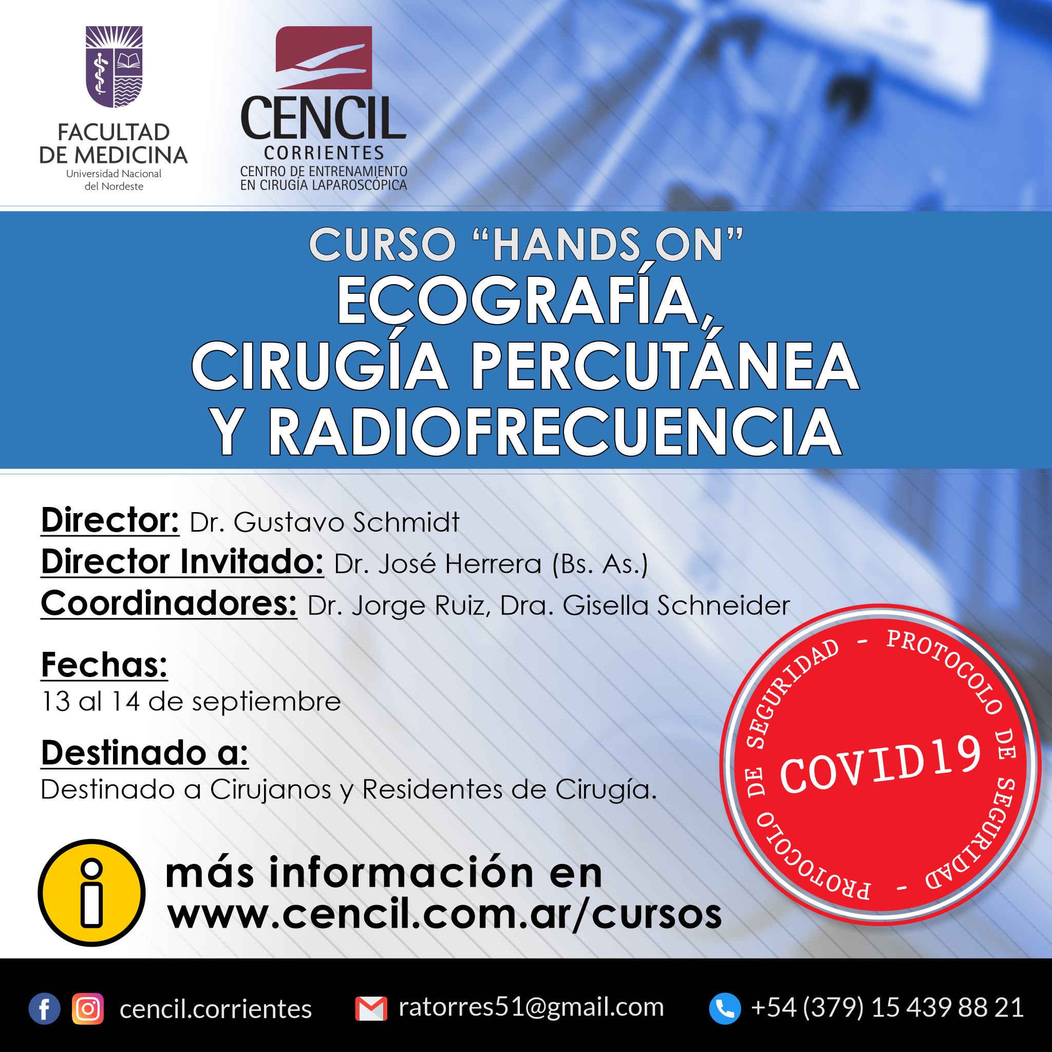 CENCIL - El próximo 13 al 14 de septiembre daremos...