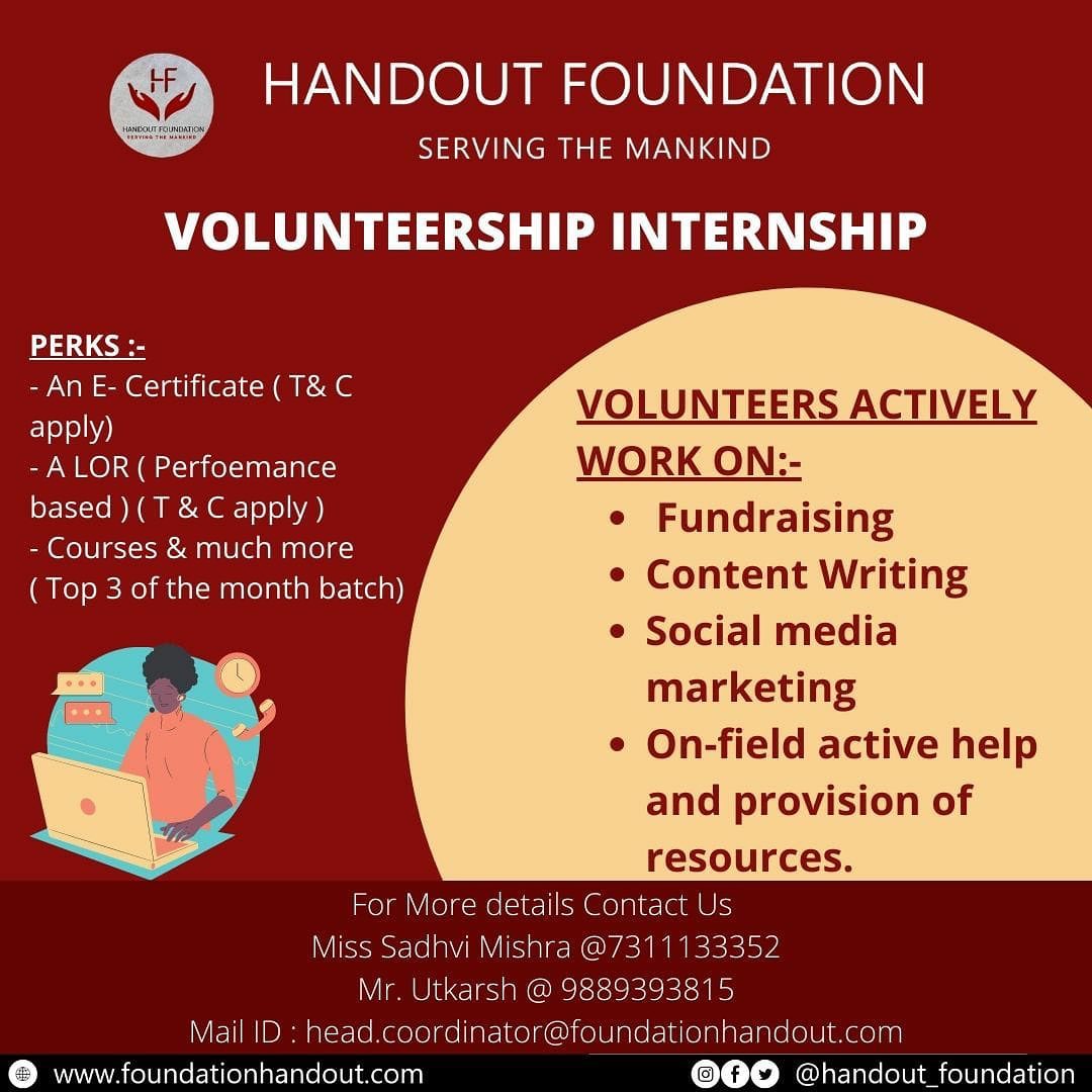 Hand Out foundation - Greetings from Handout Foundation!! Hello ...