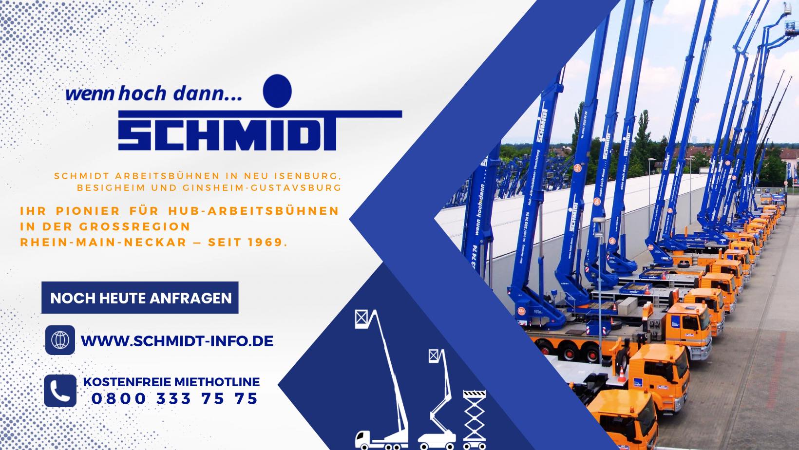 Schmidt GmbH & Co. Hubarbeitsbühnenvermietung KG | Neu Isenburg