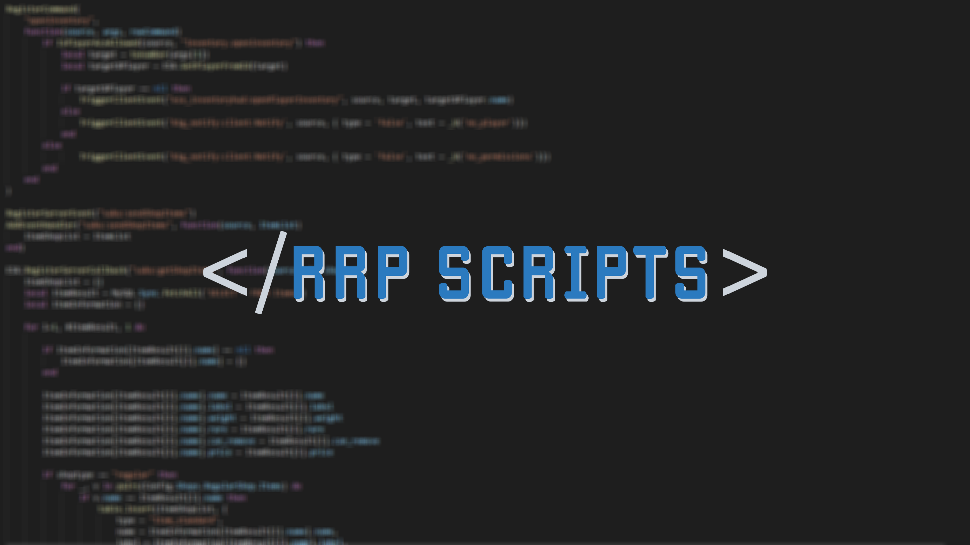 RRP Scripts | Belfast