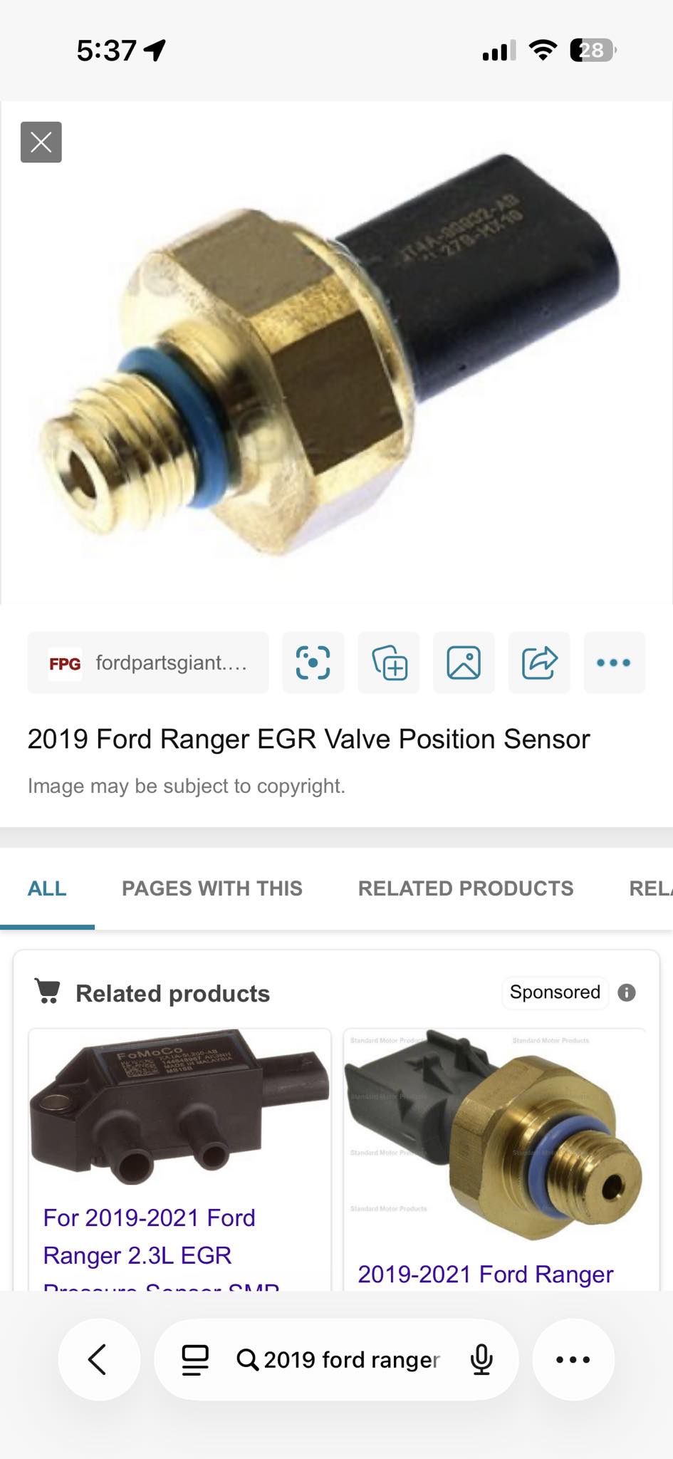 2019+ Ford Ranger | Just changed my DPFE sensor, Should I change this ...