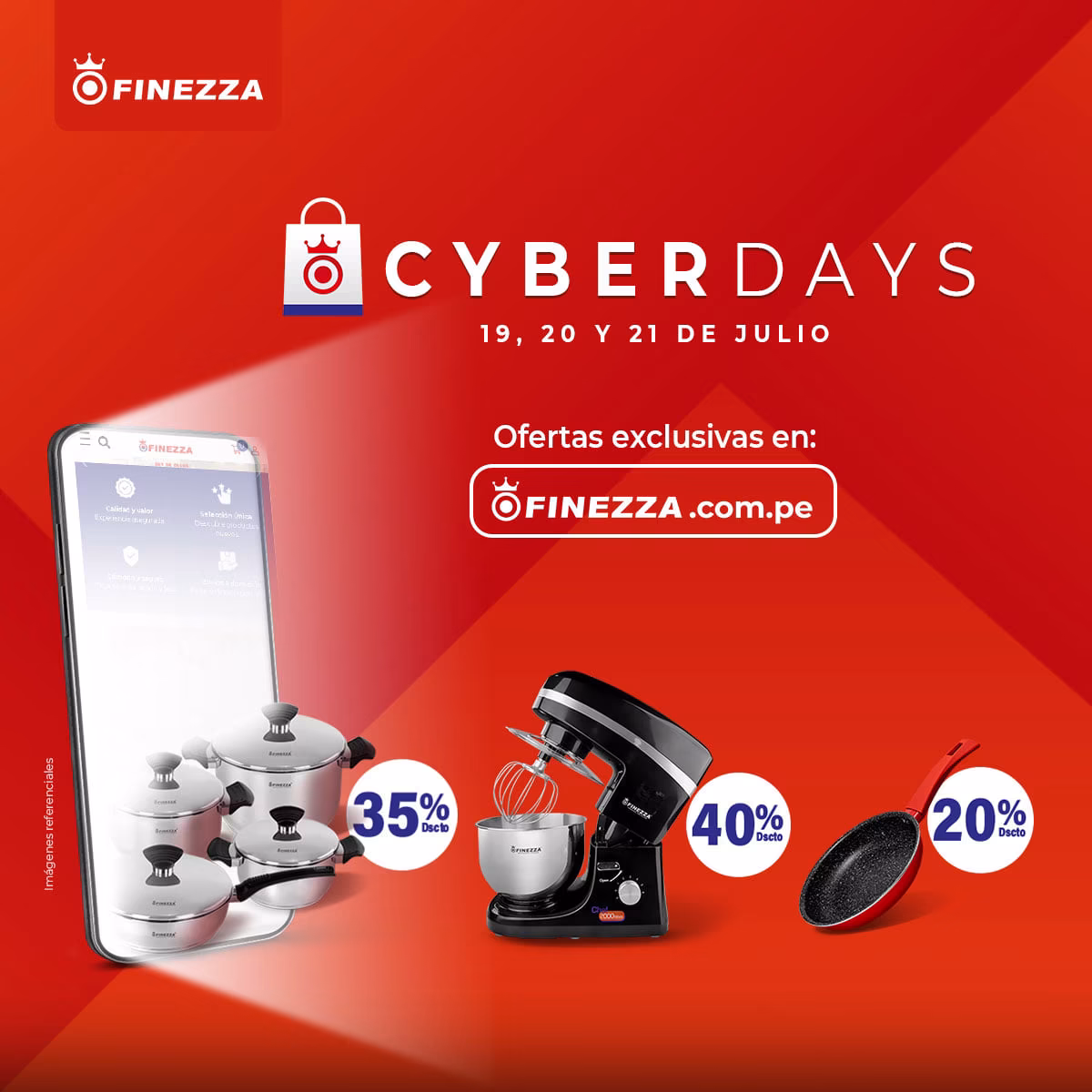 Finezza Perú - 🚨 ¡Del 19 al 21 de Julio llega el #CyberDay...