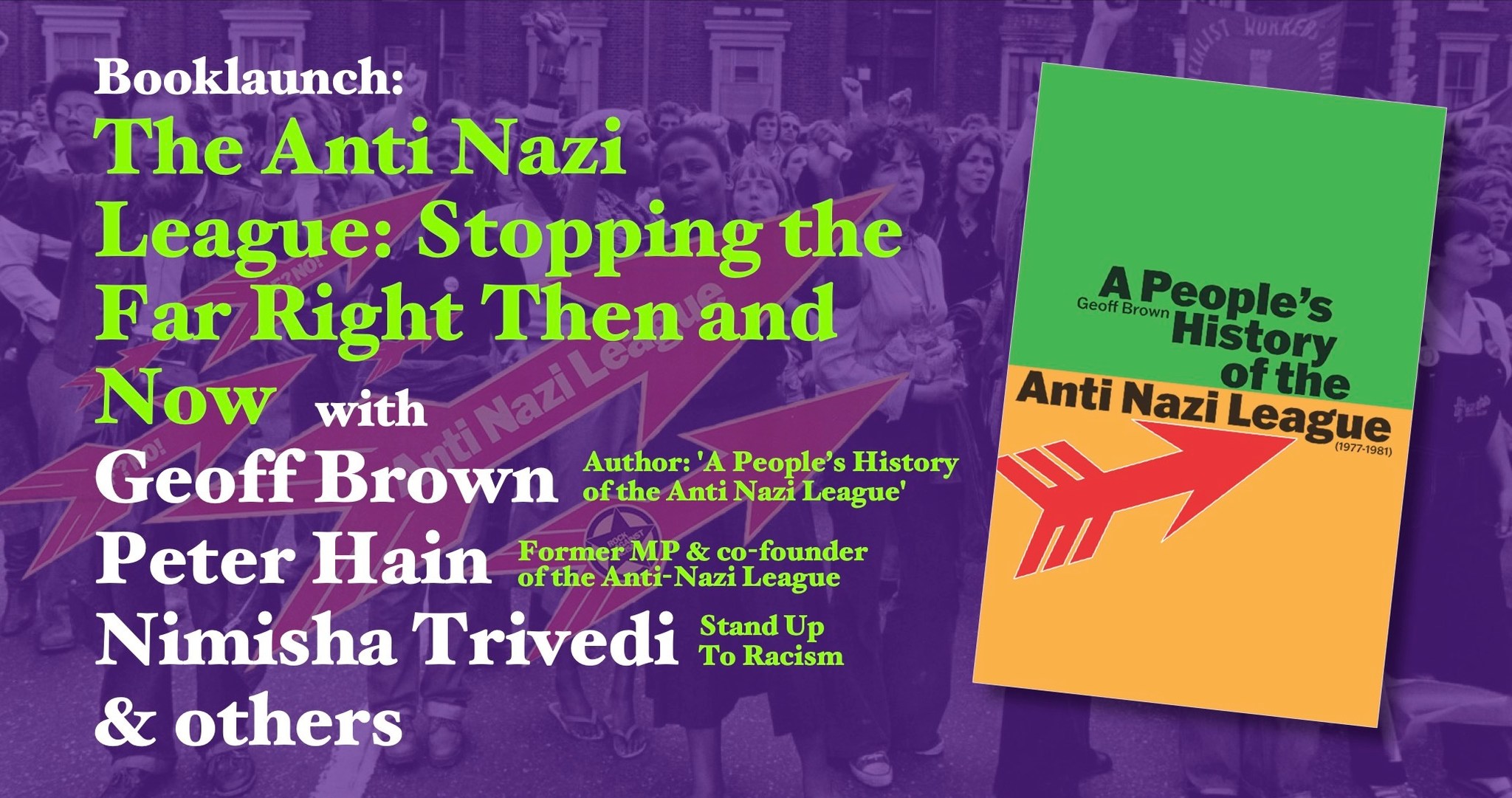 Booklaunch: The Anti Nazi League – Stopping the Far Right Then and Now