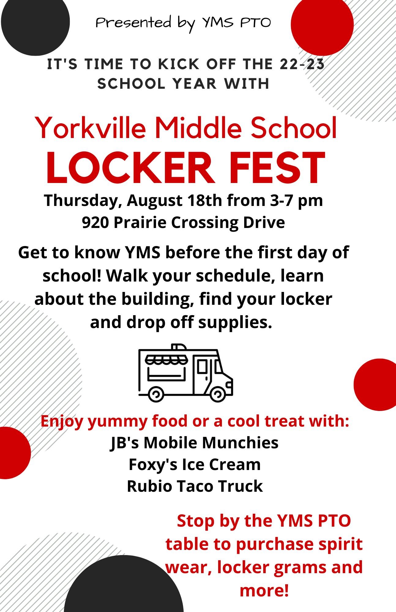 Locker Fest is this... - Yorkville Middle School PTO | Facebook