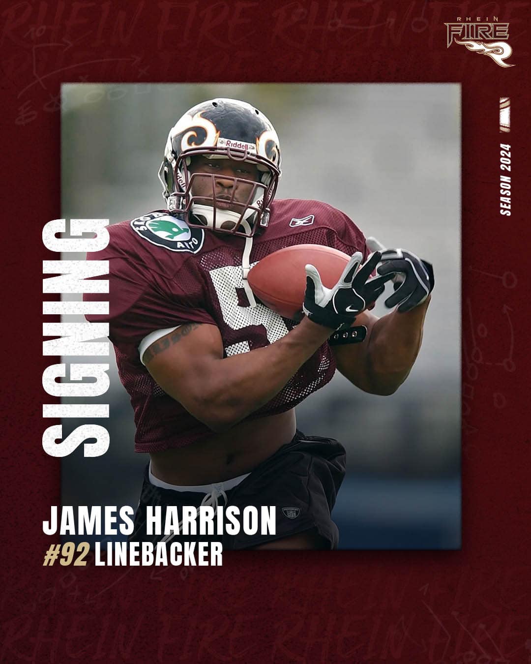 Rhein - James #Harrison für 2️⃣0️⃣2️⃣4️⃣! ️ Thrilled to announce the ...