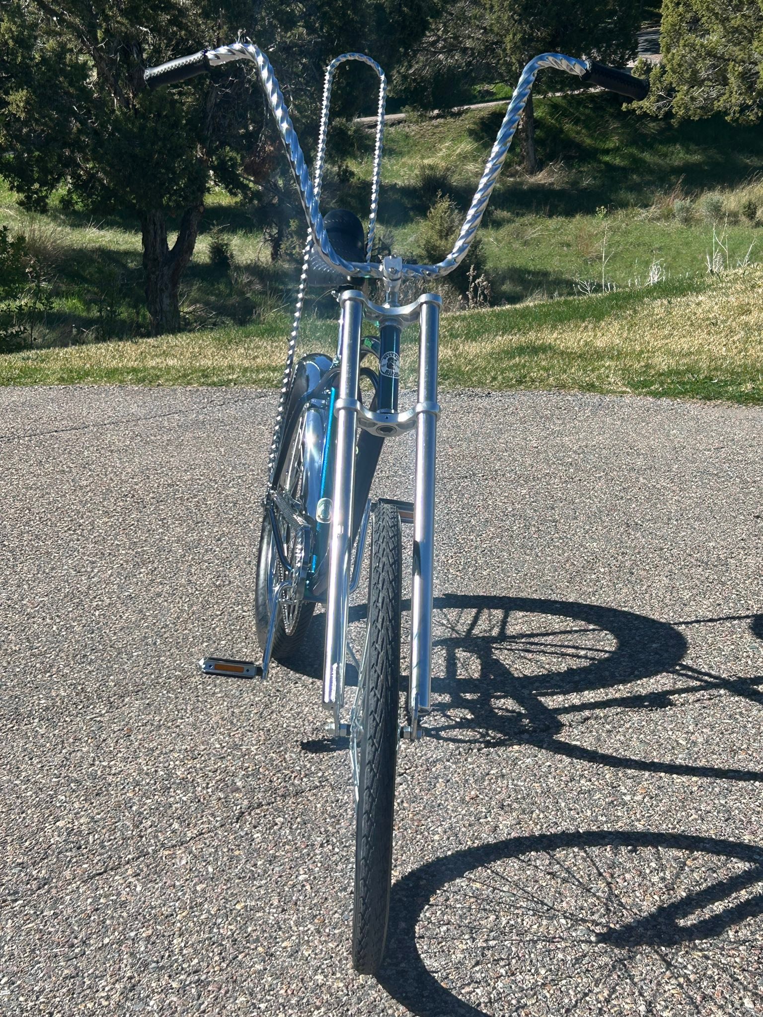 chopper cruiser lowrider bicycle Tracer Scorpion Pro DTS 26" Black Complete with a premium crocodile Tracer Bikes Tamron Classic Beach