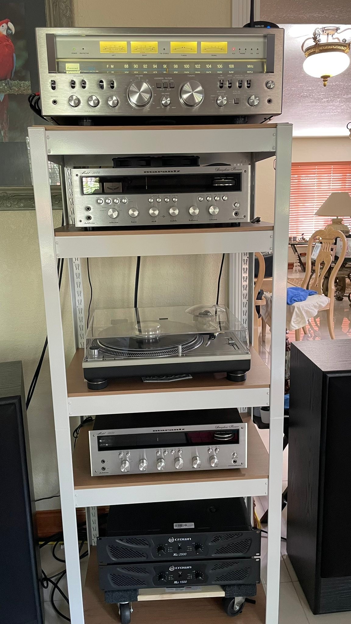 Restored Sansui G-801 European version with new parts
